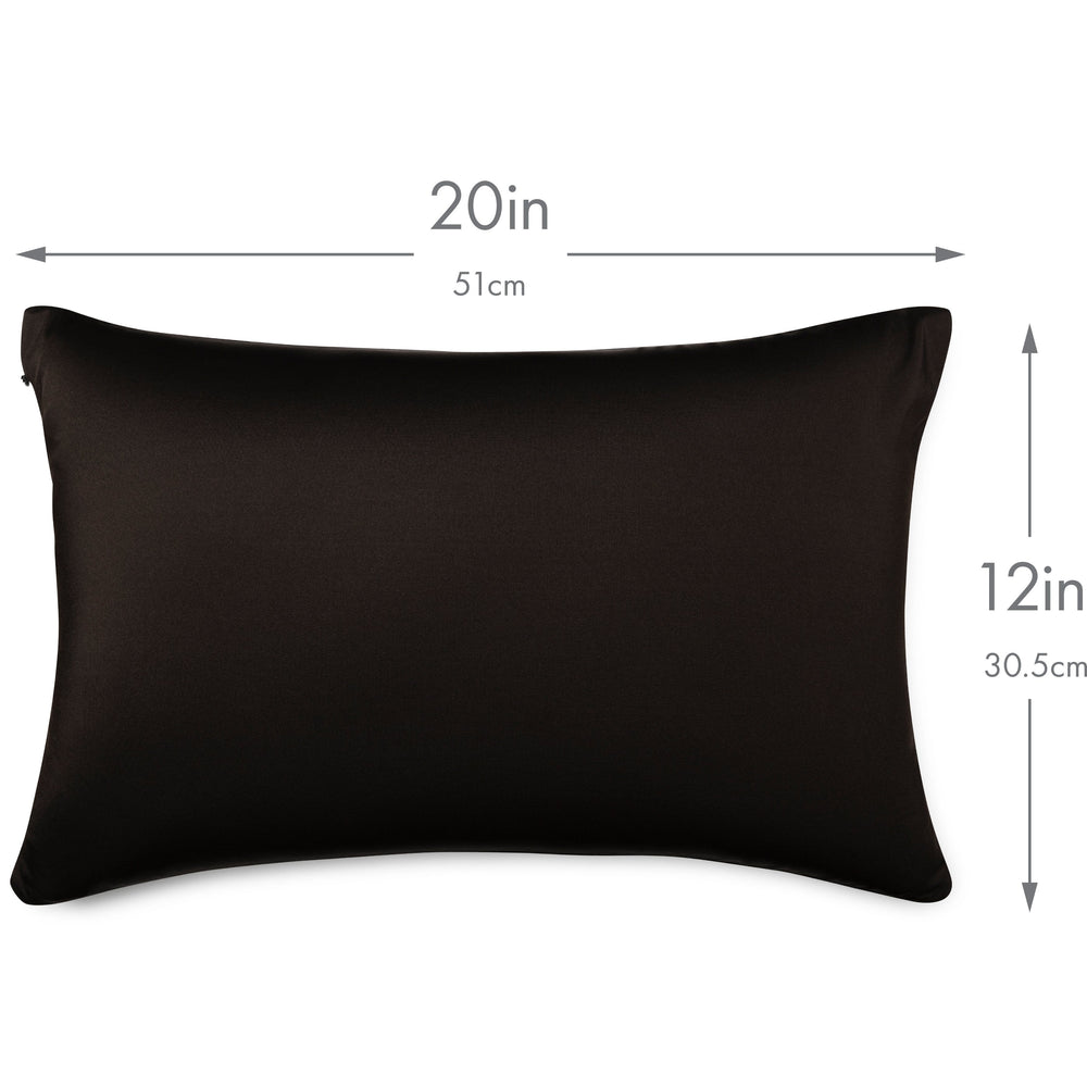 Throw Pillow – Black: 1 PCS Luxurious Premium Microbead Pillow With 85/15 Nylon/Spandex Fabric. Forever Fluffy, Outstanding Beauty & Support. Silky, Soft & Beyond Comfortable