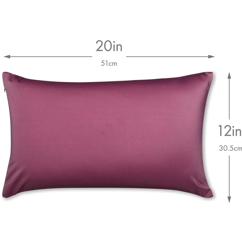 Throw Pillow – Burgundy - Merlot: 1 PCS Luxurious Premium Microbead Pillow With 85/15 Nylon/Spandex Fabric. Forever Fluffy, Outstanding Beauty & Support. Silky, Soft & Beyond Comfortable
